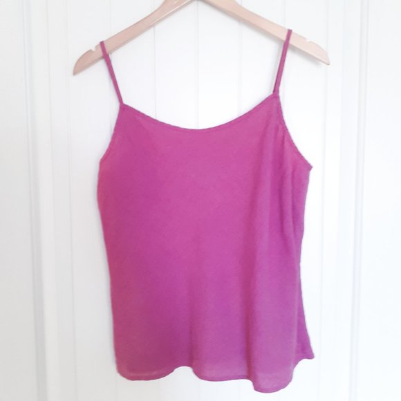 bryn walker Button Front Camp Shirt and Tank Set Purple Size L Size M - Picture 7 of 13